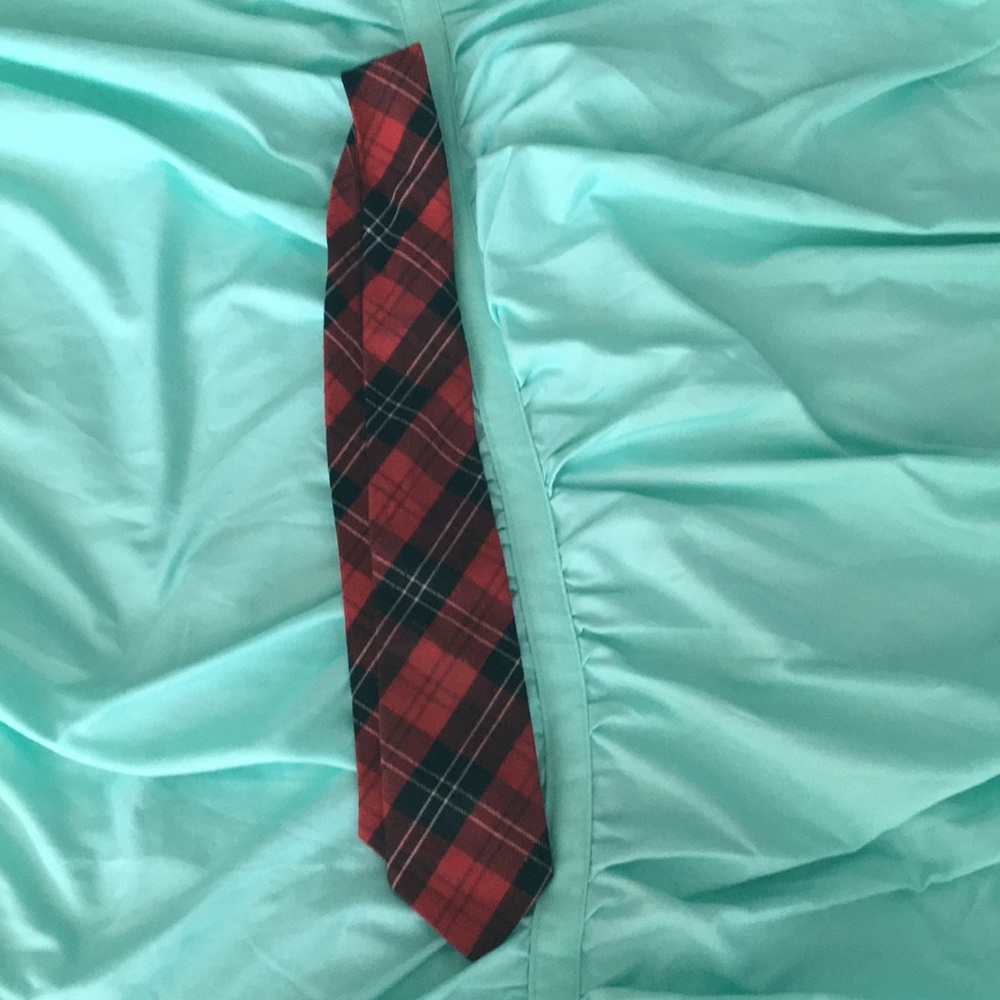 Plaid School Uniform Tie